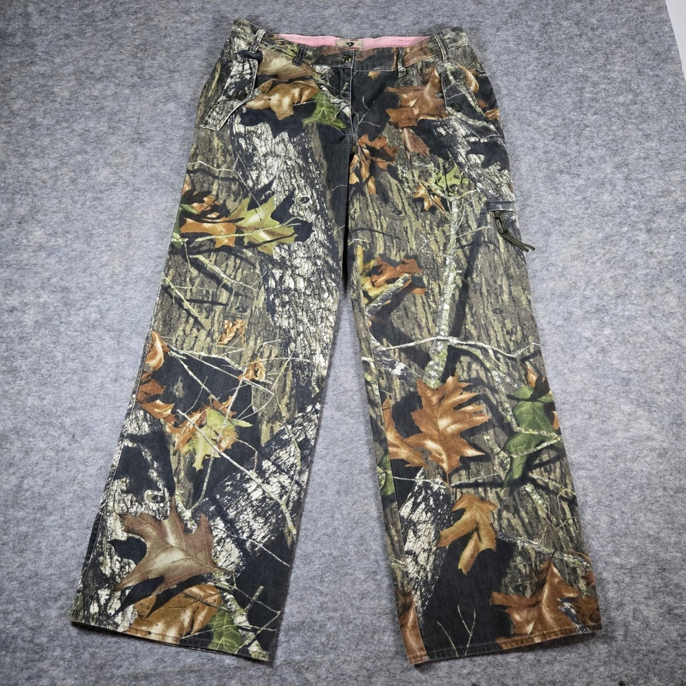 Mossy Oak Womens Brown Break-Up Camo Outdoor Twill Pants XL